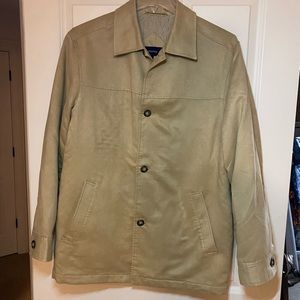 Men’s Suede Like Button Down Jacket